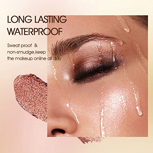 Eyeshadow Stick Pencil - Creamy Metallic & Matte Makeup (6# Peachy)
