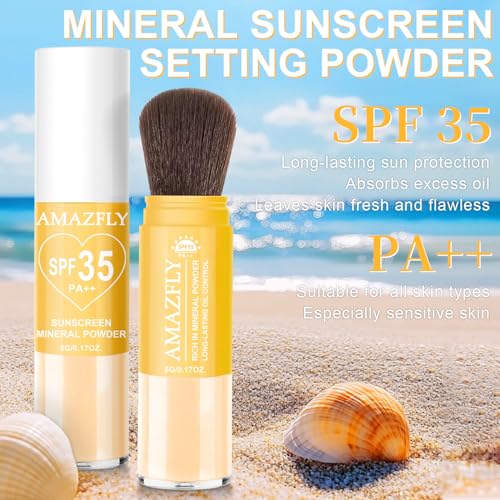 Mineral Sunscreen Setting Powder SPF 35 with Brush