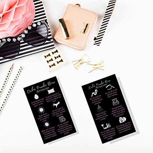 Ombre Powder Brow Aftercare Cards 50 Pack