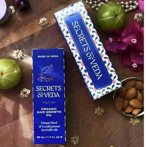 Indian Ayurveda Hair Oil? Organic Castor oil, Jojoba oil, Amla, Ashwagandha & Rosemary oil for hair growth- Repairing scalp treatment, Nourishes Split Ends & Dry Scalp