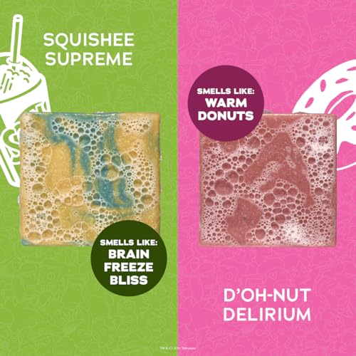 Dr. Squatch Natural Men's Bar Soap ? Limited Edition Simpsons Gifts for Men ? Natural Cold Process Soap Bar ? D¡¯oh-Nut Delirium + Squishee Supreme (5 oz, 4-Pack)
