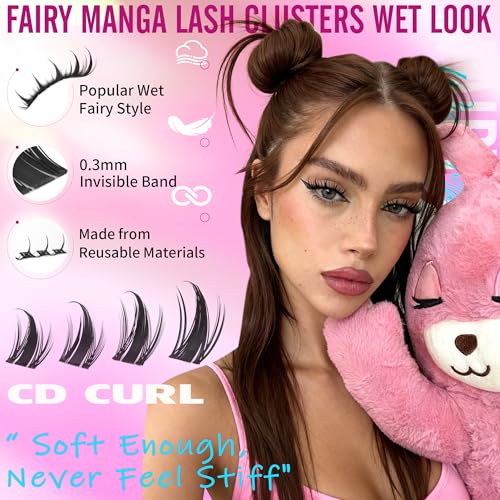 Manga Lash Clusters Kit - Wispy Spiky Eyelash Extensions