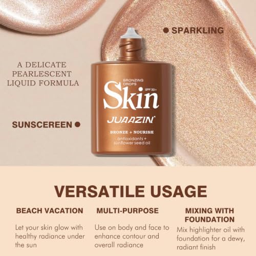 Shimmer Body Oil Bronzer - Waterproof Liquid Illuminator
