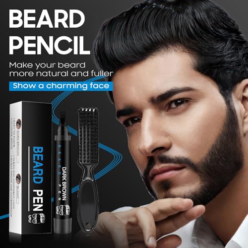 Beard Pen Filler for Men – Waterproof Dark Brown