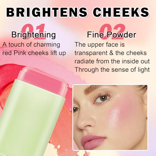 Cream Blush Stick - Waterproof Buildable Highlighter Contour