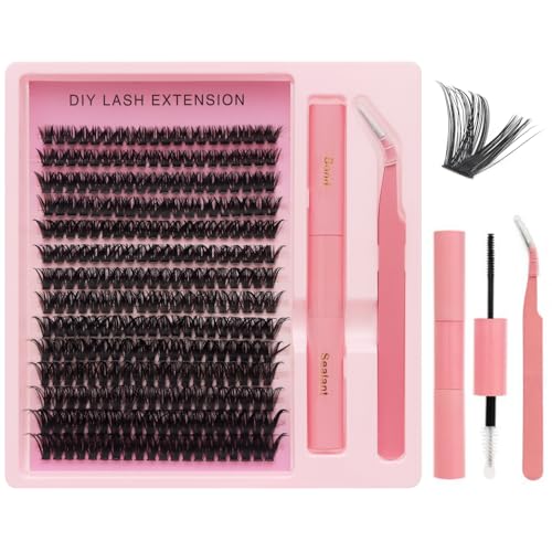 DIY Lash Extension Kit - 280PCS 80D Cluster Lashes 9-15mm