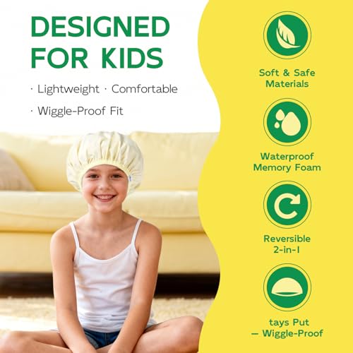 Kids Shower Cap Waterproof Reversible Age 3-10