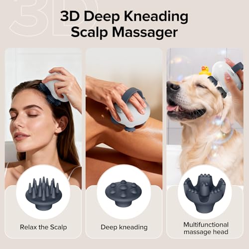 Portable Scalp Massager with Tangle-Free Design & 3 Speeds