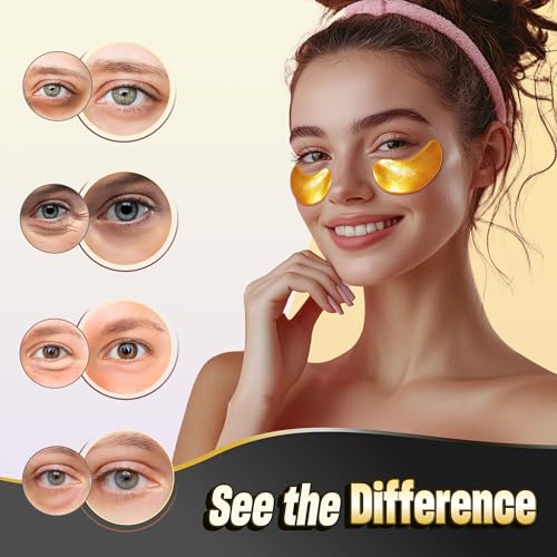 NAZANO 24K Gold Under Eye Patches - 60 Pack