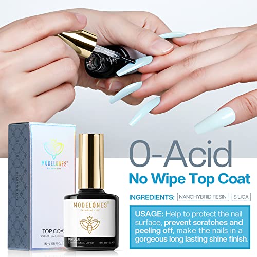 modelones Color Changing Gel Nail Polish Gel Nail Polish Top Coat