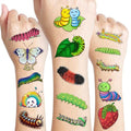 114 PCS Caterpillar Temporary Tattoos - Party Favors & Gifts