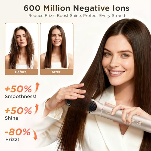 O.H.B 5-in-1 Hot Air Hair Styler Brush - 110K RPM Ionic Dryer
