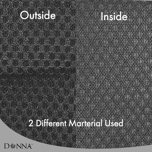 DONNA Deluxe Foam Hair Wrap with Olive Oil & Vitamin E - Adjustable Mesh & Foam for Sleep or Styling