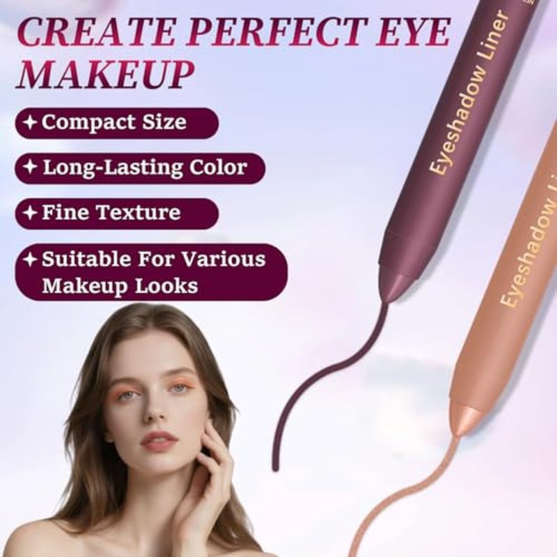 2-in-1 Eyeliner & Eyeshadow Stick - Waterproof Shadow Liner