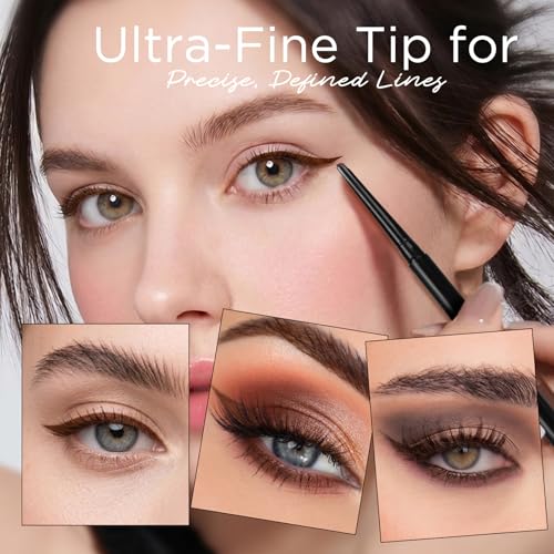 Brown Waterproof Gel Eyeliner Pencil | D-Tip Precision