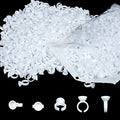 600PCS Glue Rings for Eyelash Extensions - Disposable Rings, Lovely Shape Lash Fan Blossom Glue Cups