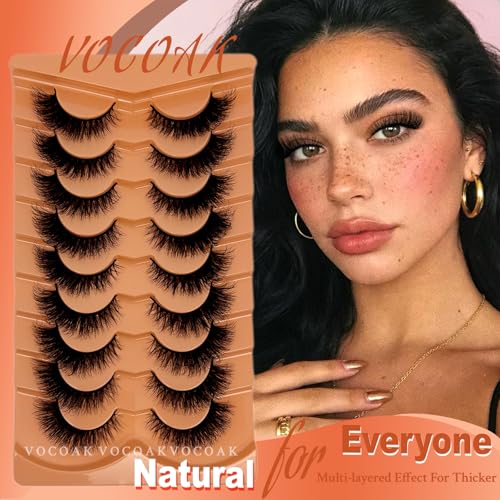 Cat Eye Faux Mink Lashes - Wispy D Curl Strip Lashes