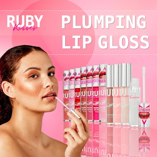 Ruby Kisses Hyaluronic Lip Gloss Plumper – High-Shine Volumizing