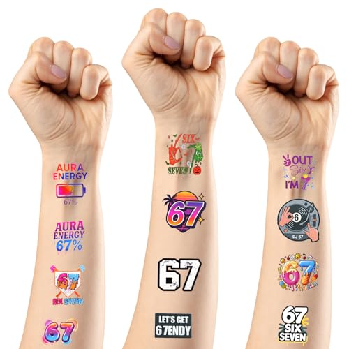 90 PCS 6 7 Temporary Tattoo Stickers Party Supplies