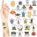 240 Pcs Christian Halloween Glitter Tattoos for Kids