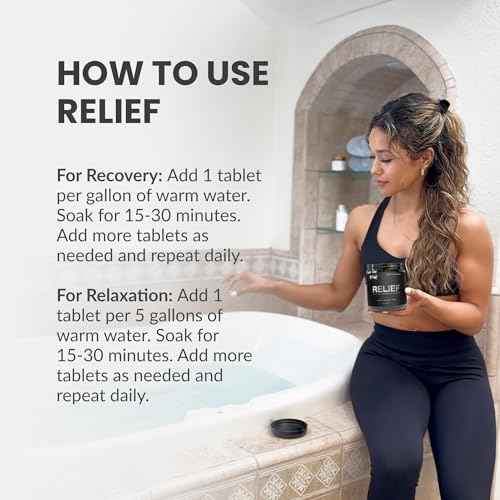 New Relief Hydrogen Bath Bomb Tablets: Relax Muscles, Soothe Discomfort, and Recover Naturally ? Magnesium Hydrogen Soak (60 Tablets)