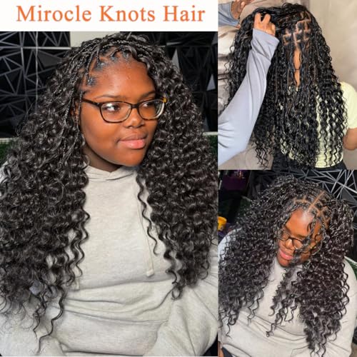 18" Feather Crochet Human Hair 120g Deep Curly Wave