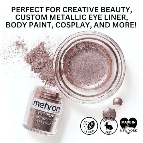 Mehron Metallic Powder Lavender with Mixing Liquid