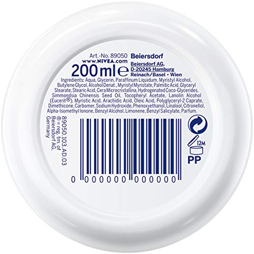 NIVEA Soft erfrischende Feuchtigkeitscreme (200 ml), pflegende Soft Creme mit Vitamin E und Jojoba-?l, schnell einziehende Hautcreme