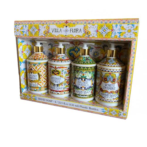 Home & Body Co. Villa Flora Hand Soap Set 4x16oz