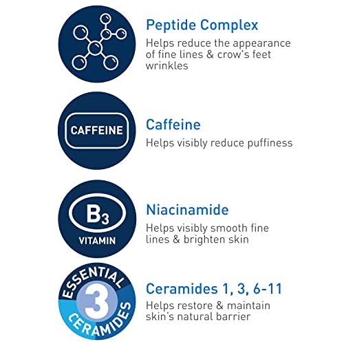 CeraVe Eye Cream with Peptides & Caffeine for Wrinkles