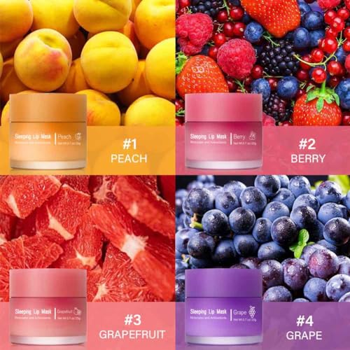 Sleeping lip mask, Nourish & Hydrate Lip Mask, Lip Balm, Lip Oil, Lip Skin Care, Hydrating, Moisturizing Lip Lines Night Sleep Anti-chapped Lip Cream (Berry)