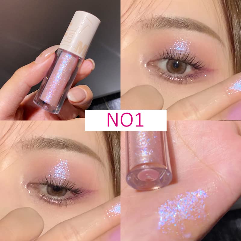 Aolailiya 5-Piece Liquid Glitter Eyeshadow Set
