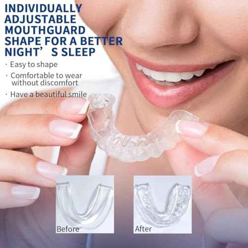 Mouth Guard for Grinding Teeth at Night,Mouthguards for Grinding of Teeth Protection for Teeth,Reusable Teeth Grinding,for Teeth Grinding, Night Guards for Teeth Grinding(4 Pack/Two Size)
