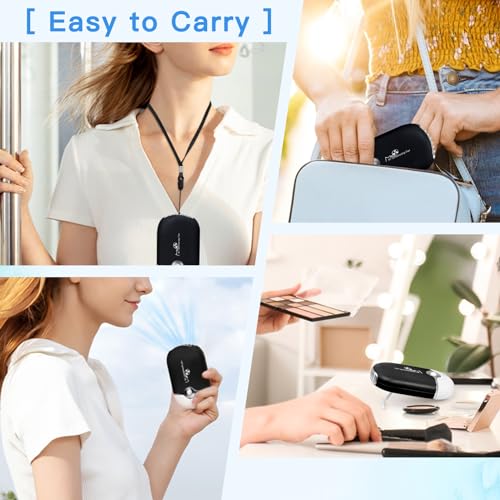 Mlogiroa Mini Lash Fan for Eyelash Extensions | Portable USB-C Dryer
