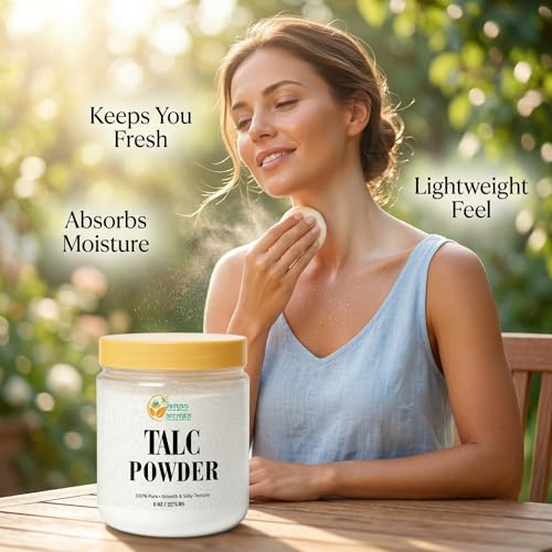 Herbs Botanica Talcum Powder 8 oz - Unscented Body Powder