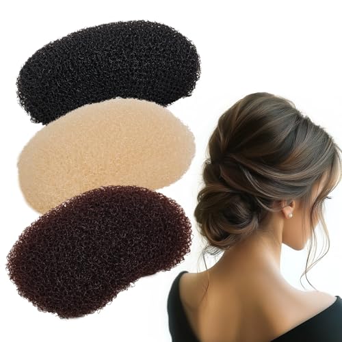 3Pcs Volumizing Hair Sponge Inserts with Clips – Hair Styling Tools