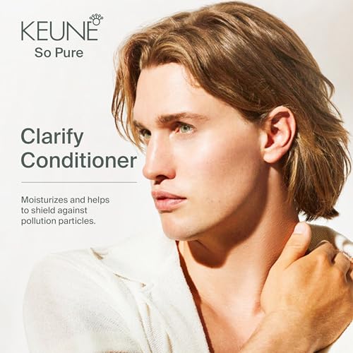 KEUNE So Pure Clarify Conditioner Refill, Anti-Pollution and Hair Health Formula, 13.5 Fl Oz