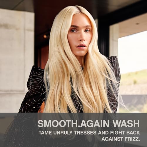 KEVIN.MURPHY SMOOTH.AGAIN WASH - Frizz Control Shampoo - For Thick, Coarse & Unruly Hair - Moisturising Shampoo for Hair Hydration - Sulphate & Paraben Free - 250 mL / 8.4 fl oz (Pack of 2)