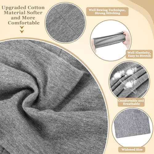 8 Pack Wide Headbands for Women, Elastic Soft Fabric Hair Bands Hair Warp for Daily Workout Yoga Running, Non Slip 8 Colors