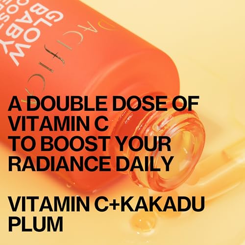 Pacifica Vitamin C Face Serum - Glow Baby Booster Facial Serum 2-PACk - Glycolic Acid - Dark Spot Corrector Anti Aging Brightening - Dermatologist Tested, Fragrance Free Clean Skin Care