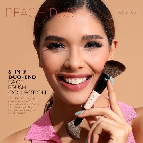 Jessup Face Makeup Brushes T508 Bundled with Foundation Brush SF002