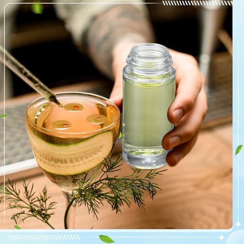 Sumind 48 Essential Oil Roller Bottles Glass Deodorant Bottle Roller Ball Container Empty Refillable Rollerball Bottle with Plastic Balls, Funnel and Sticker (30 ml,Clear)