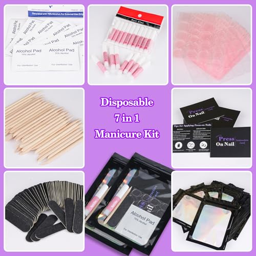 Professional Disposable Manicure Kit - 140-Piece Nail Tool Set