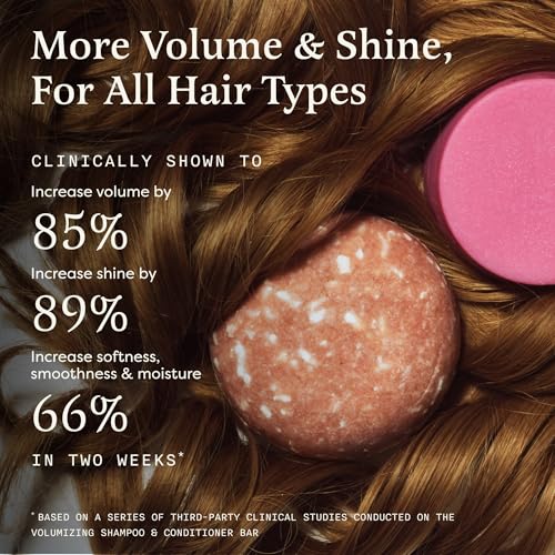 Volumizing Shampoo & Conditioner Bar Set for Fine Hair