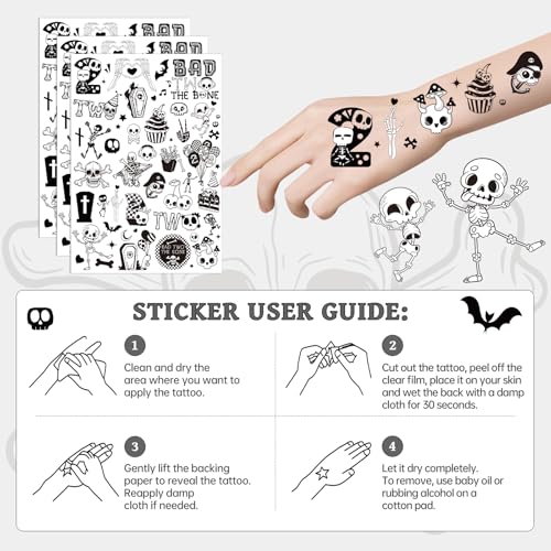 Bad 2 Bone Temporary Tattoo Stickers - 300+ Designs