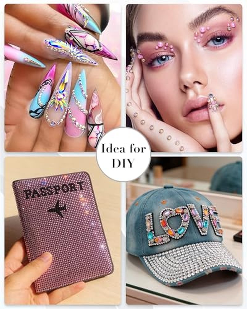 Rhinestone Picker Tool Set with 2 Dual-Ended Pens & Tweezers