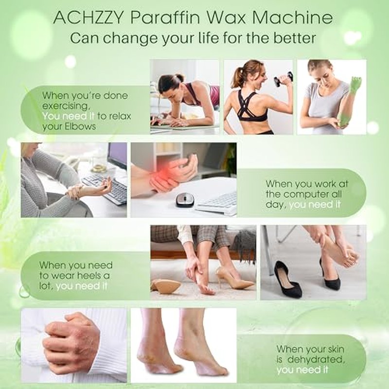 Achzzy Aloe Paraffin Wax Refills, 12-Pack for Hand & Feet
