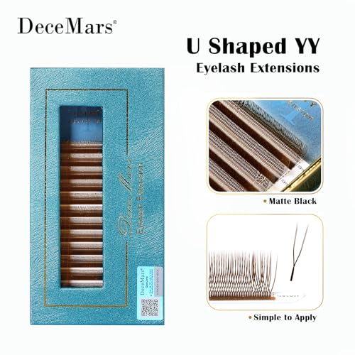 DeceMars 2D UU Eyelash Extensions 0.07mm C Curl 11mm