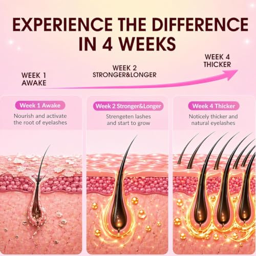 Lash Growth Serum for Longer, Fuller Lashes & Eyebrows
