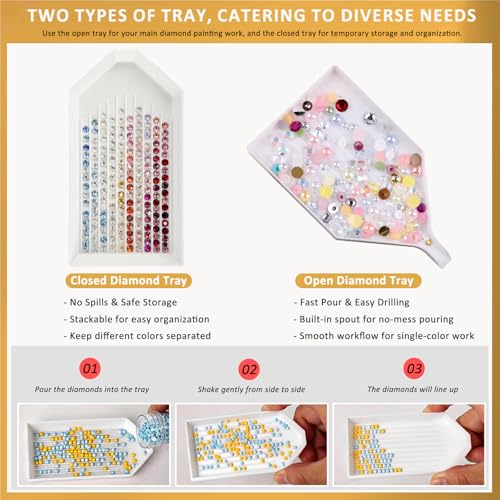 Refillable Rhinestone Picker Tool Kit - 2 Diamond Painting Pens & Accessories